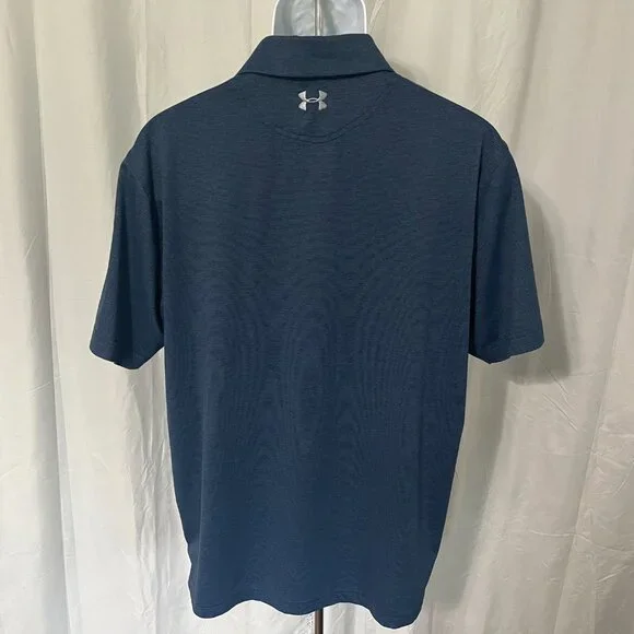 Under Armour Men's lot of 4 multicolored detailed HeatGear golf polo shirts L - Picture 5 of 10